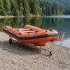 Adjustable Boat Trailer with Pneumatic Tires 440.92 lb Load