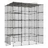 Cat Cage 5-Tier 55"x40.98"x68.98" DIY Cat Playpen Indoor Enclosure, Detachable Metal Wire Kennel Crate with 5 Doors
