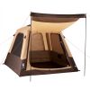 Camping Tent, 4 Person Inflatable Cabin Tent with Rechargeable Pump, TPU Air Tube & 5 Large Mesh Windows