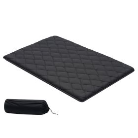 Japanese Tatami Mat, Full Size Foldable Japanese Tatami Mattress, Futon Mattress with Storage Bag & Fastener, 9-Layer Floor Mat for Sleeping