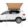 Car Side Awning, Large 4.6'x6.6' Shade Coverage Vehicle Awning, PU3000mm UV50+ Retractable Car Awning with Waterproof Storage Bag, Suitable for Truck