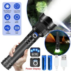 Super hell 9500000Lumen Taktische Taschenlampe LED MilitÃ¤r Wiederaufladbar