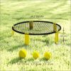 Mini  Game Set Portable Beach Roundnet with 3 Balls Pump And Carrying Bag Outdoor Family Games Set