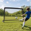 2 Pack Portable Pop Up Soccer Goals Net for Kids Youth Adult Outdoor Backyard Training & Soccer Game