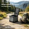 Multi-Function Foldable Portable Toilet, 5.3Gal Capacity, 330-LBS Loading PP Camping Toilet with Carry Bag