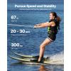 67" Water Skis, Adult Water Ski with X-9 Adjustable Horseshoe Bindings & Padded Rear Toe Plate