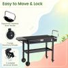 Foldable Outdoor Grill Cart Grilling Table for  31' X 17' Tabletop Portable BBQ Island Stand