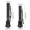 Super hell 9500000Lumen Taktische Taschenlampe LED MilitÃ¤r Wiederaufladbar