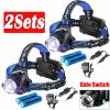 Rechargeabl LED Headlight Headlamp Head Torch Flashlight Work Light Camping Lamp(Must Provide A Hazardous Materials Shipping Label For Self-pickup By