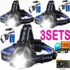 Rechargeabl LED Headlight Headlamp Head Torch Flashlight Work Light Camping Lamp(Must Provide A Hazardous Materials Shipping Label For Self-pickup By