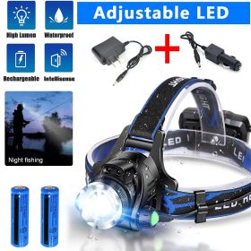 Rechargeabl LED Headlight Headlamp Head Torch Flashlight Work Light Camping Lamp(Must Provide A Hazardous Materials Shipping Label For Self-pickup By (Quantity: 1 set)