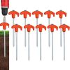Screw in Tent Stakes orange 10pack