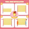 4-in-a-Row Connect Game with Basketball Hoop and Toss Ring