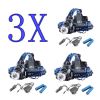 Rechargeabl LED Headlight Headlamp Head Torch Flashlight Work Light Camping Lamp(Must Provide A Hazardous Materials Shipping Label For Self-pickup By